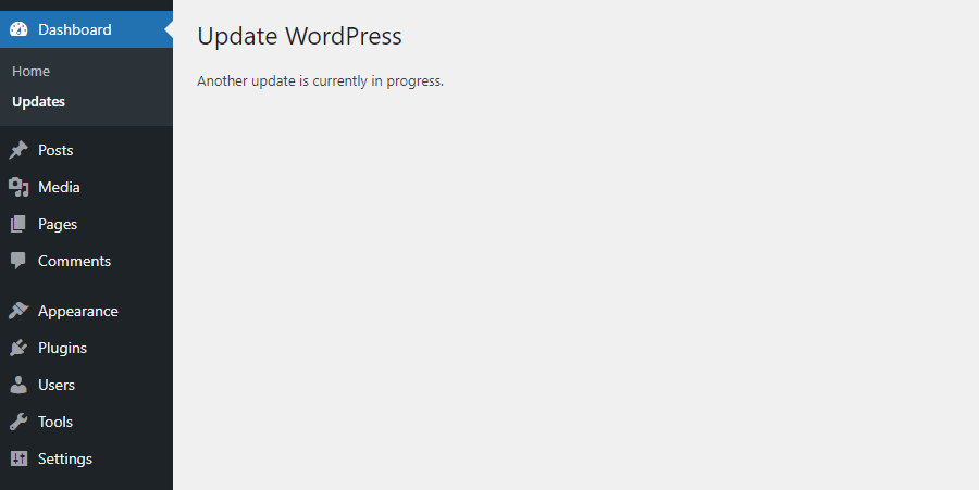Causes of the “Another Update is Currently in Progress” error 2
