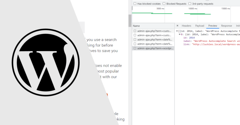 WordPress Autocomplete Search with AJAX